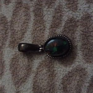 Sterling silver mosaic opal